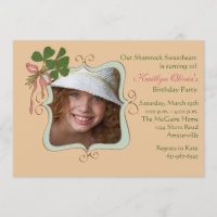 Irish Smile - Photo Birthday Party Invitation