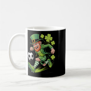 Irish Soccer Leprechaun Fun St Patricks Day Footll Coffee Mug