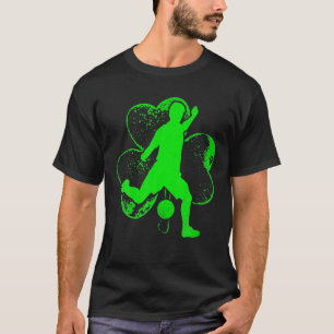 Irish Soccer Shamrock Funny Irish St Patrick Day M T-Shirt