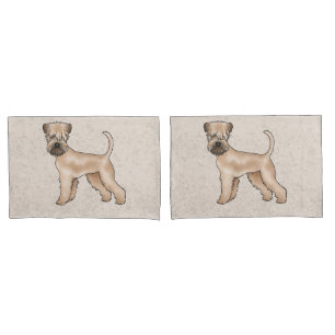 Irish Soft-Coated Wheaten Terrier Cute Dog Beige Pillowcase