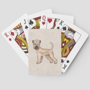 Irish Soft-Coated Wheaten Terrier Cute Dog Beige Playing Cards