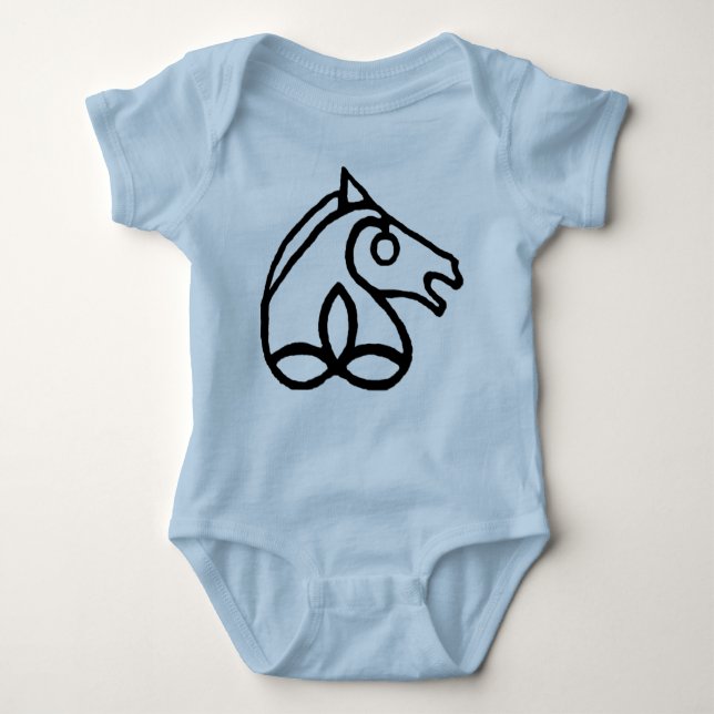 Irish Sport Horse Baby Baby Bodysuit (Front)