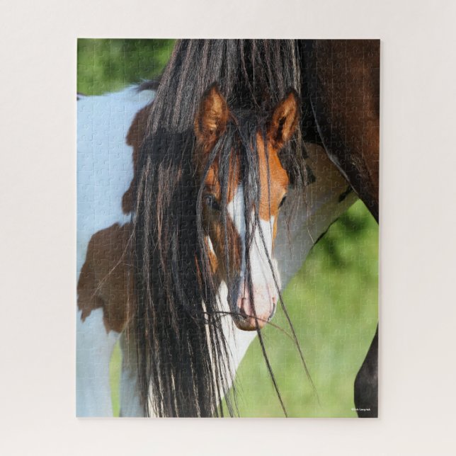 Irish Sport Horse Foal Hiding under Tail Jigsaw Puzzle (Vertical)