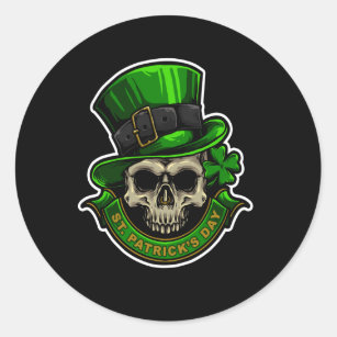 Irish Skull Stickers | Zazzle AU