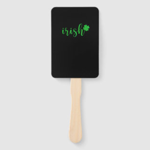 Irish St Patrick Day Men Women Saint Patricks Sham Hand Fan
