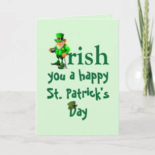 IRISH ST. PATRICK'S DAY CARD