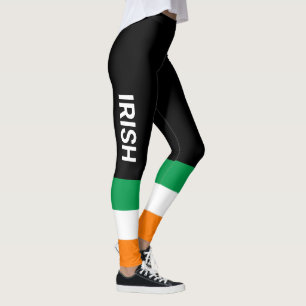 IRISH St Patrick's Day Flag of Ireland Leggings