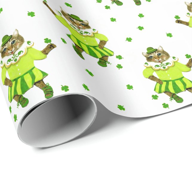 Irish St. Patrick's Day Gift Wrapping Paper (Roll Corner)