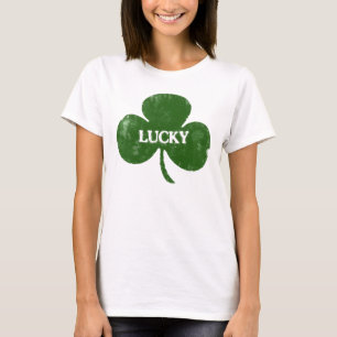Irish St. Patrick's Day Grunge Clover T-Shirt
