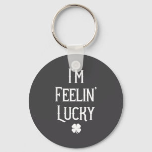 Irish St Patrick's Day I'm Feelin' Lucky Gift Key Ring
