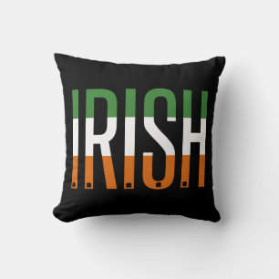 Irish St Patrick's Day Ireland Flag Shamrock Lucky Cushion