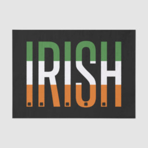 Irish St Patrick's Day Ireland Flag Shamrock Lucky Tissue Paper