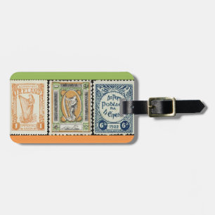 Irish Stamp Luggage Tag