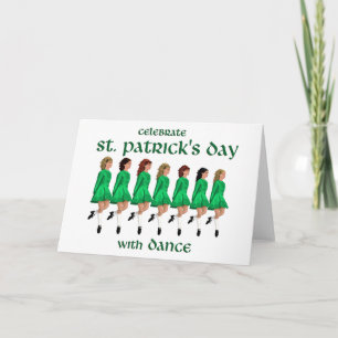 Irish Step Dance Celebrates St. Patrick's Day Card