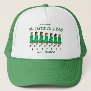 Irish Step Dance Celebrates St. Patrick's Day Trucker Hat