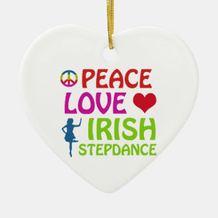 irish Step dance designs Ceramic Ornament