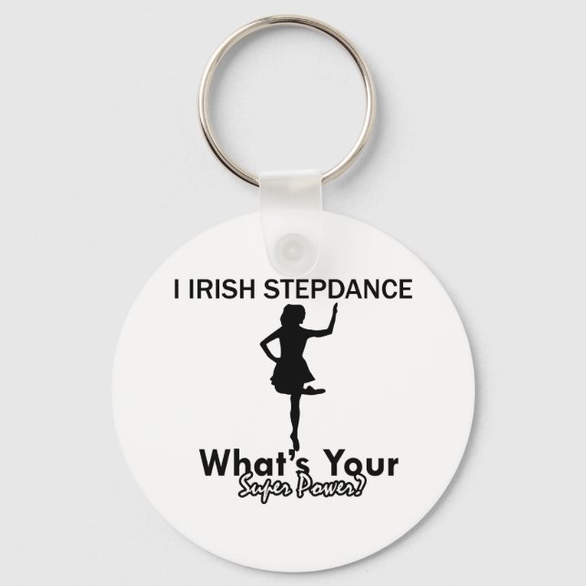irish Step dance designs Key Ring (Front)