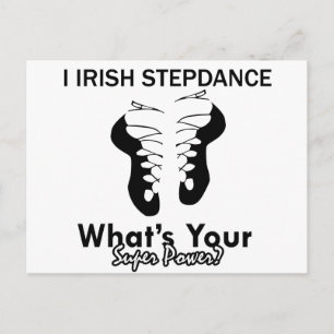 Irish Step dance designs Postcard