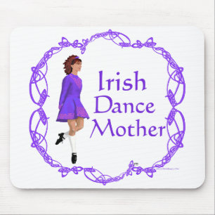 Irish Step Dance Mother - Purple Mouse Pad