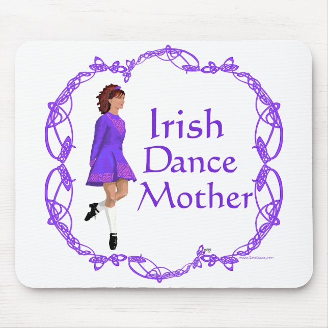 Irish Step Dance Mother - Purple Mouse Pad (Front)