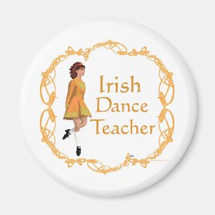 Irish Step Dance Teacher - Gold Magnet