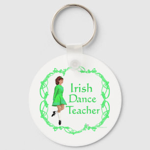 Irish Step Dance Teacher - Green Key Ring