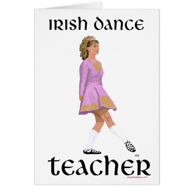 Irish Step Dance Teacher - Pink Soft Shoe (Front)