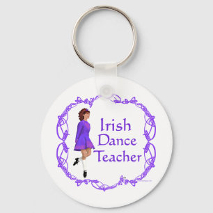 Irish Step Dance Teacher - Purple Key Ring