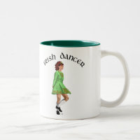 Irish Step Dancer in Green Dress