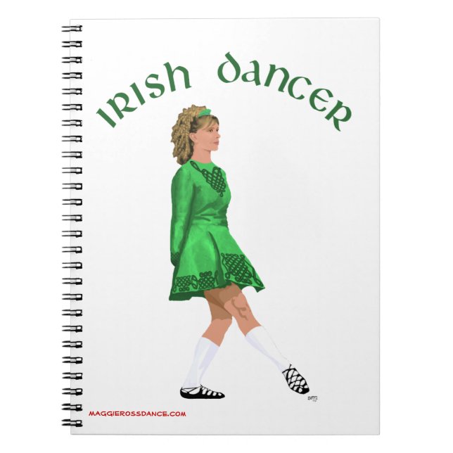 Irish Step Dancer Journal - Soft Shoe (Front)