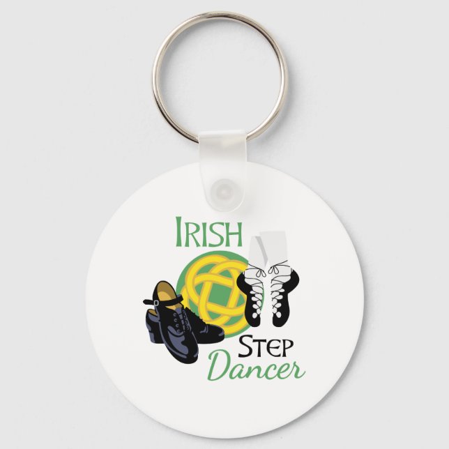 Irish Step Dancer Key Ring (Front)