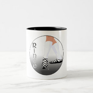 Irish Step Dancer - Soft Shoe - Rince Two-Tone Coffee Mug