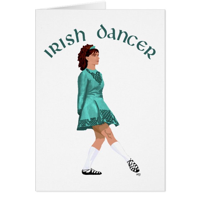 Irish Step Dancer - Teal (Front)