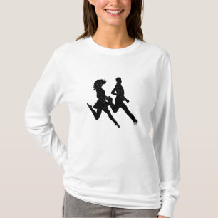 Irish Step Dancers in Silhouette T-Shirt