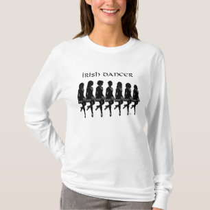 Irish Step Dancers in Silhouette T-Shirt