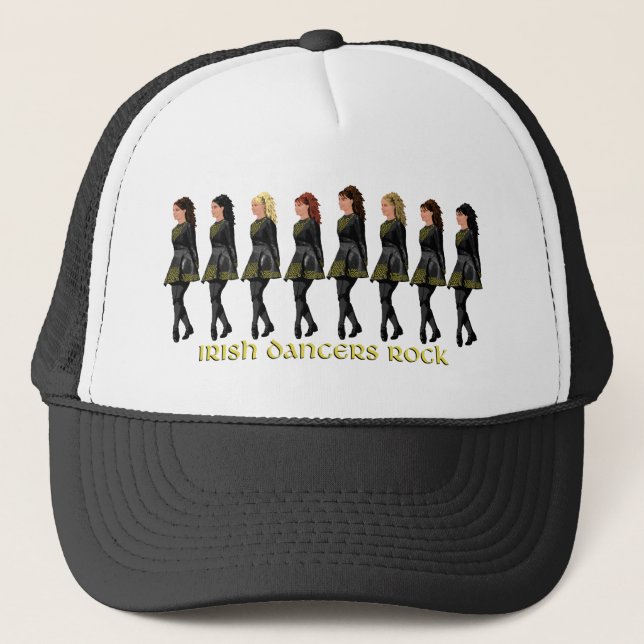 Irish Step Dancers Rock Trucker Hat (Front)