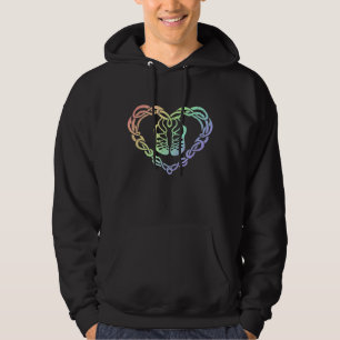 Irish Step Dancing Celtic Knot Heart Hoodie
