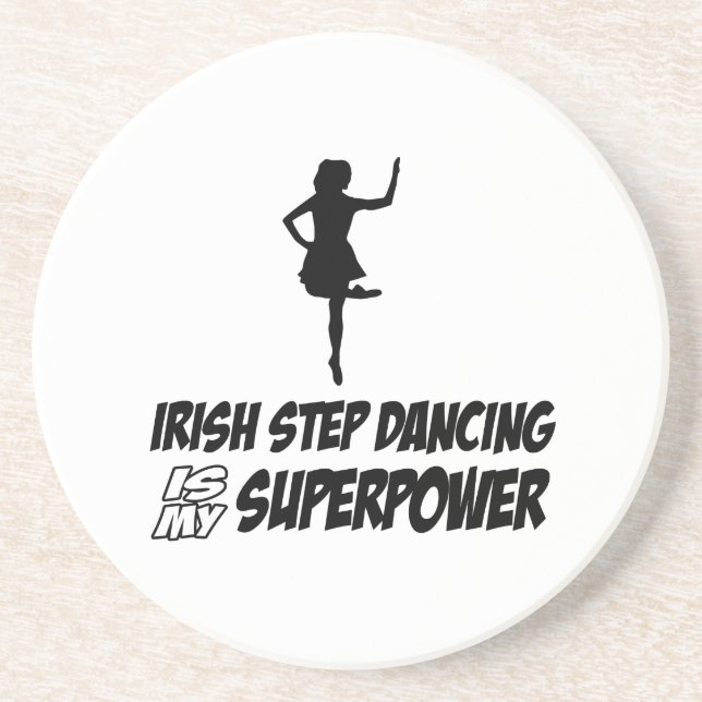 Irish Stepdance Superpower Designs Coaster (Front)