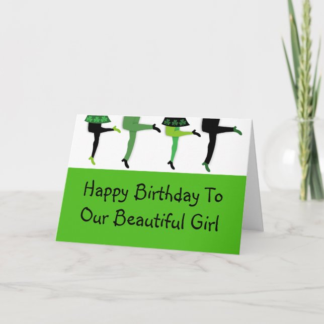 Irish Stepdancers' Legs Card (Front)