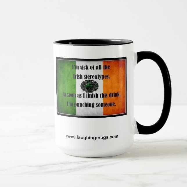 Irish stereotype mug (Right)