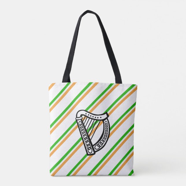 Irish stripes flag tote bag (Back)