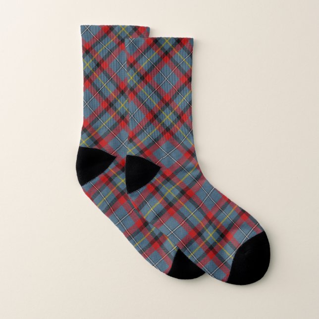 Irish Style Clan McNamara MacNamara Tartan Plaid Socks (Pair)