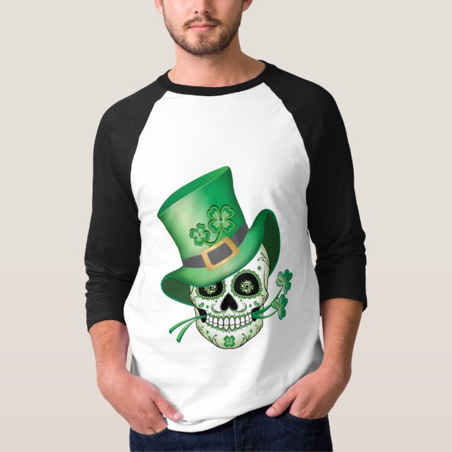 Irish Sugar Skull T-Shirt (Front)