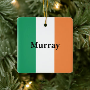 Irish Surname Name Custom Ceramic Ornament