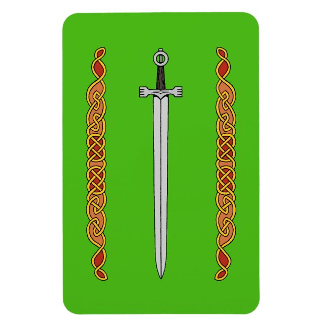 Irish Sword and Knotwork Magnet (Vertical)