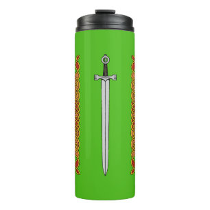 Irish Sword and Knotwork Thermal Tumbler