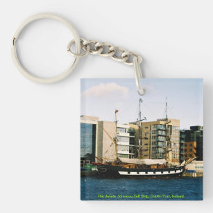Irish Tall Ship Jeanie Johnston Key Ring