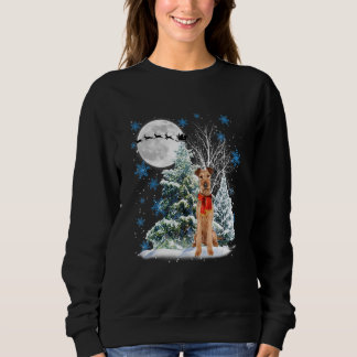 Irish Terrier Christmas Xmas Tree Funny Snow Xmas  Sweatshirt