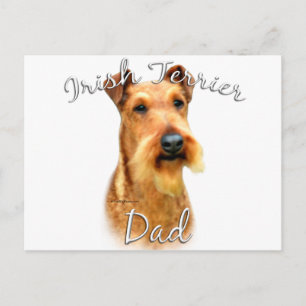 Irish Terrier Dad 2 Postcard