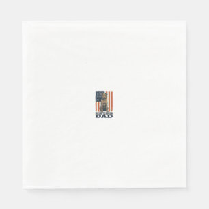 Irish Terrier Dad Patriotic Vintage Napkin